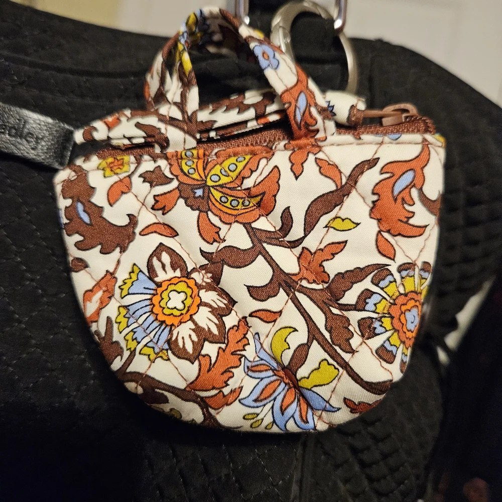 #624 Vera Bradley Multicolor Floral Bag Charms, Varies Color